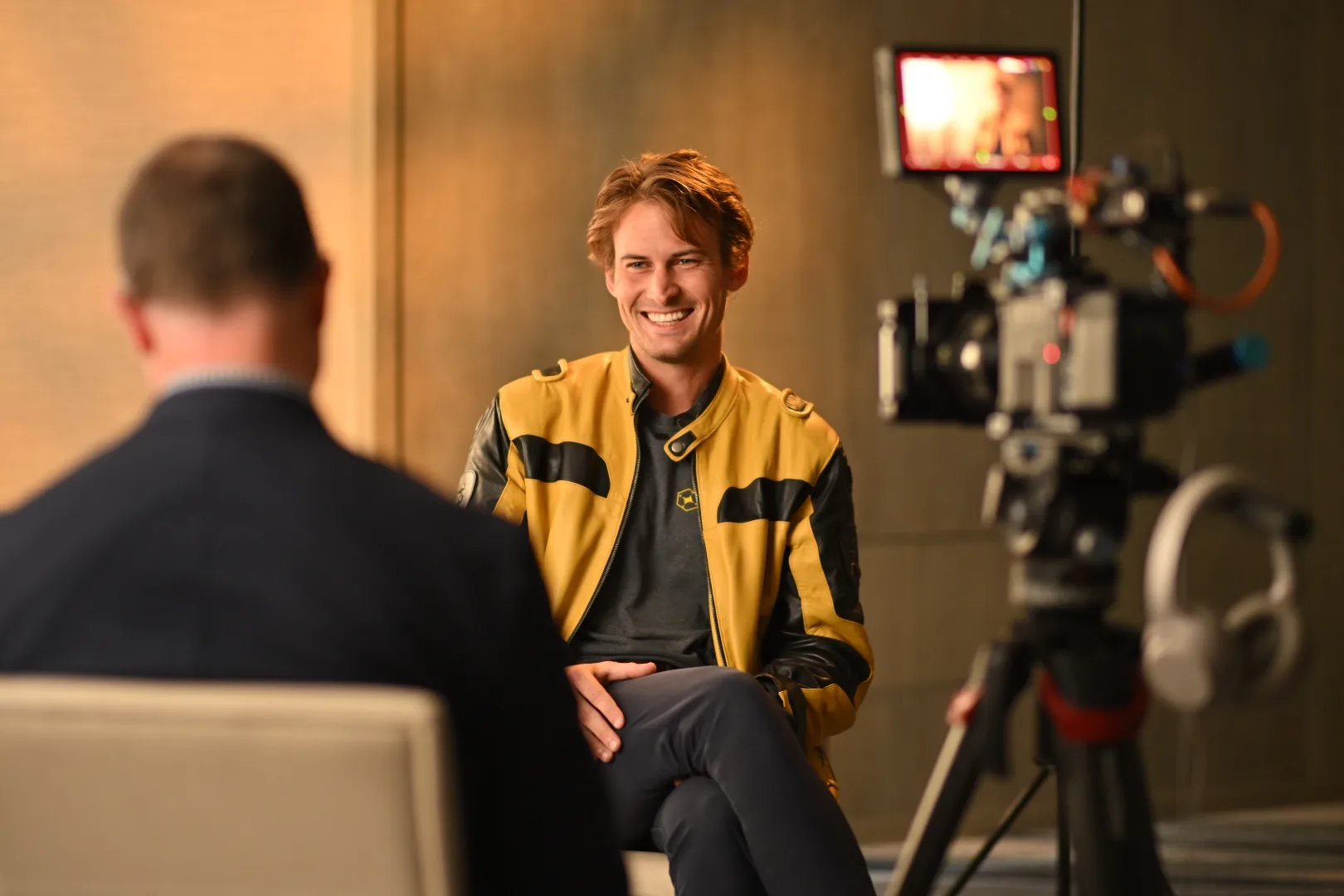 Color interview setup photographed by Steele Rutherford